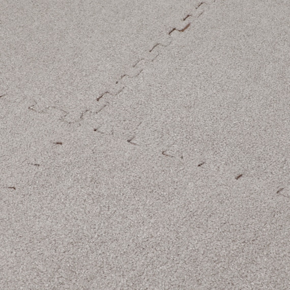 洗えるジョイントマット(モカ 8枚セット ふち付き VJ01) 5枚目画像