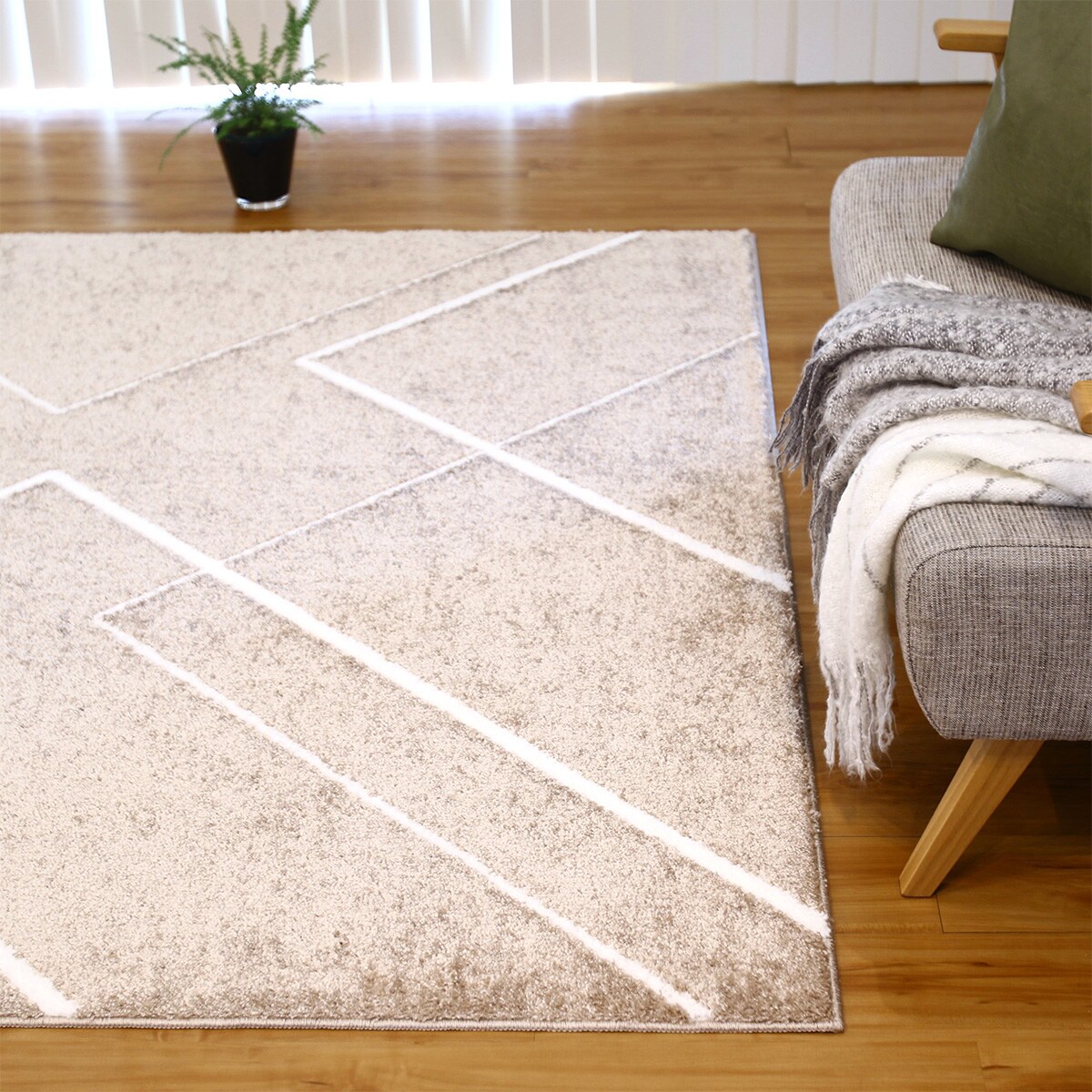 防ダニ抗菌防臭ラグ 190x190cm (LNA BE) | ニトリネット【公式】 家具