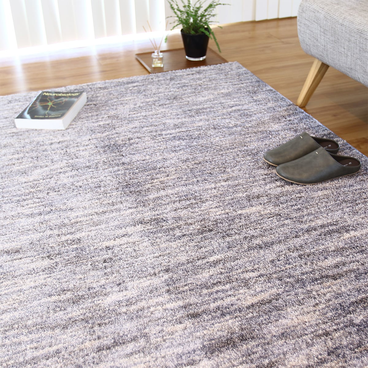 防ダニ抗菌防臭防炎ラグ 190x190cm (SRL2 GY) | ニトリネット