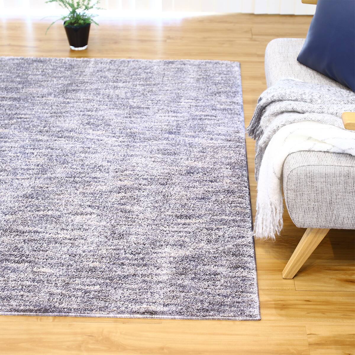 防ダニ抗菌防臭防炎ラグ 190x190cm (SRL2 GY) | ニトリネット【公式