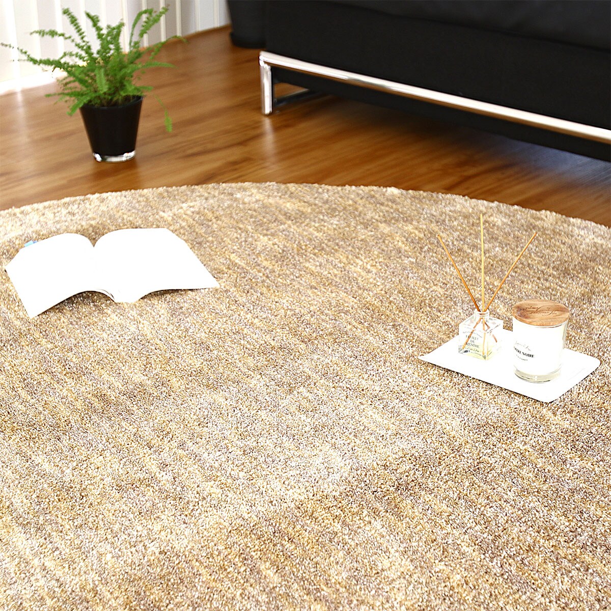 防ダニ抗菌防臭防炎ラグ 直径180cm (SRL2 YE) | ニトリネット【公式