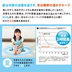 通年使えるラグHOT&COOL(花柄グリーン)190×240 3枚目画像