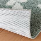 通年使えるラグHOT&COOL(花柄グリーン)190×240 9枚目画像