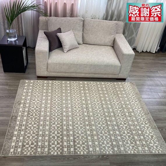 通年使えるラグHOT&COOL(ベージュ)130×190 1枚目画像