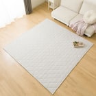 洗えるキルトラグ Dプレーン(130X185 グレー gST2) 1枚目画像