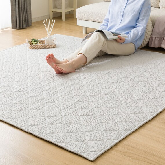 洗えるキルトラグ Dプレーン(130X185 グレー gST2) 12枚目画像