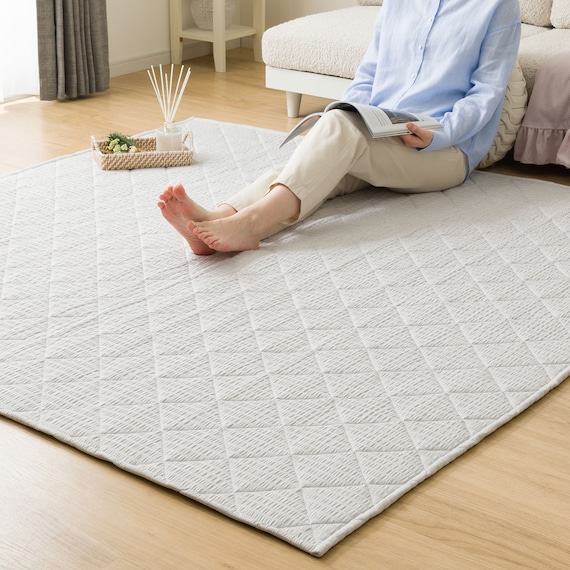 洗えるキルトラグ Dプレーン(130X185 グレー gST2) 12枚目画像