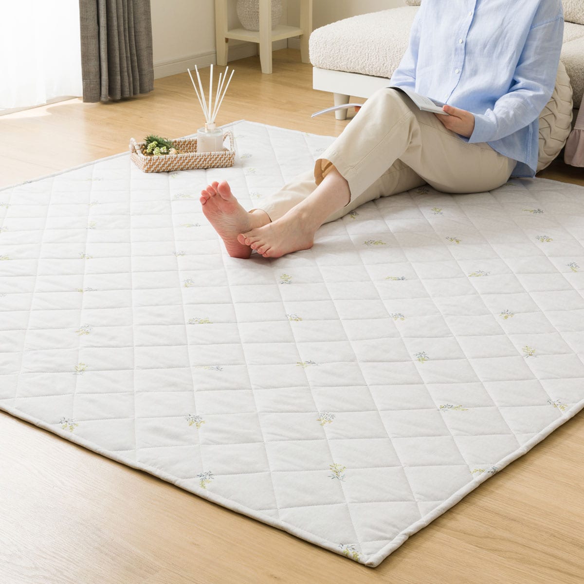 洗えるキルトラグ ミモザ(185X240 gST3) | ニトリネット【公式】 家具