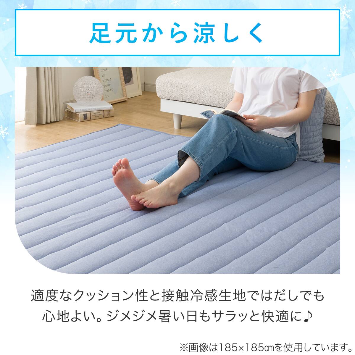ラグ(Nクール 185X240 ブルー gDS1) | ニトリネット【公式】 家具