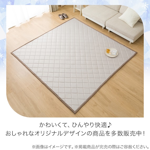 ラグ(NクールSP 185X240 ライトモカ gDS5) 10枚目画像