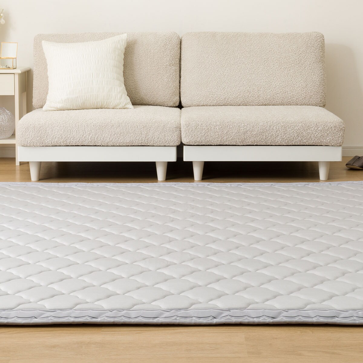 ラグ(NクールWSP 185X185 グレー gDS6) | ニトリネット【公式】 家具