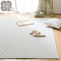 洗えるキルトラグ(ワッフル g 185X185 CY01)