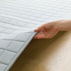 ウレタン10mm洗えるコットンキルトラグ(ピケキルト g BL 130X185 CY04) 12枚目画像