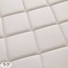 【2点セット】15mmウレタン入りラグ(NクールWSPg GY MX40 130X185)+ラグパッド 10枚目画像