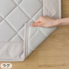 【2点セット】15mmウレタン入りラグ(NクールWSPg GY MX40 130X185)+ラグパッド 11枚目画像