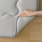 極厚50mmウレタン入り 接触冷感+防汚加工+防音ラグ(NクールSPgMPL GY 185X185) 15枚目画像