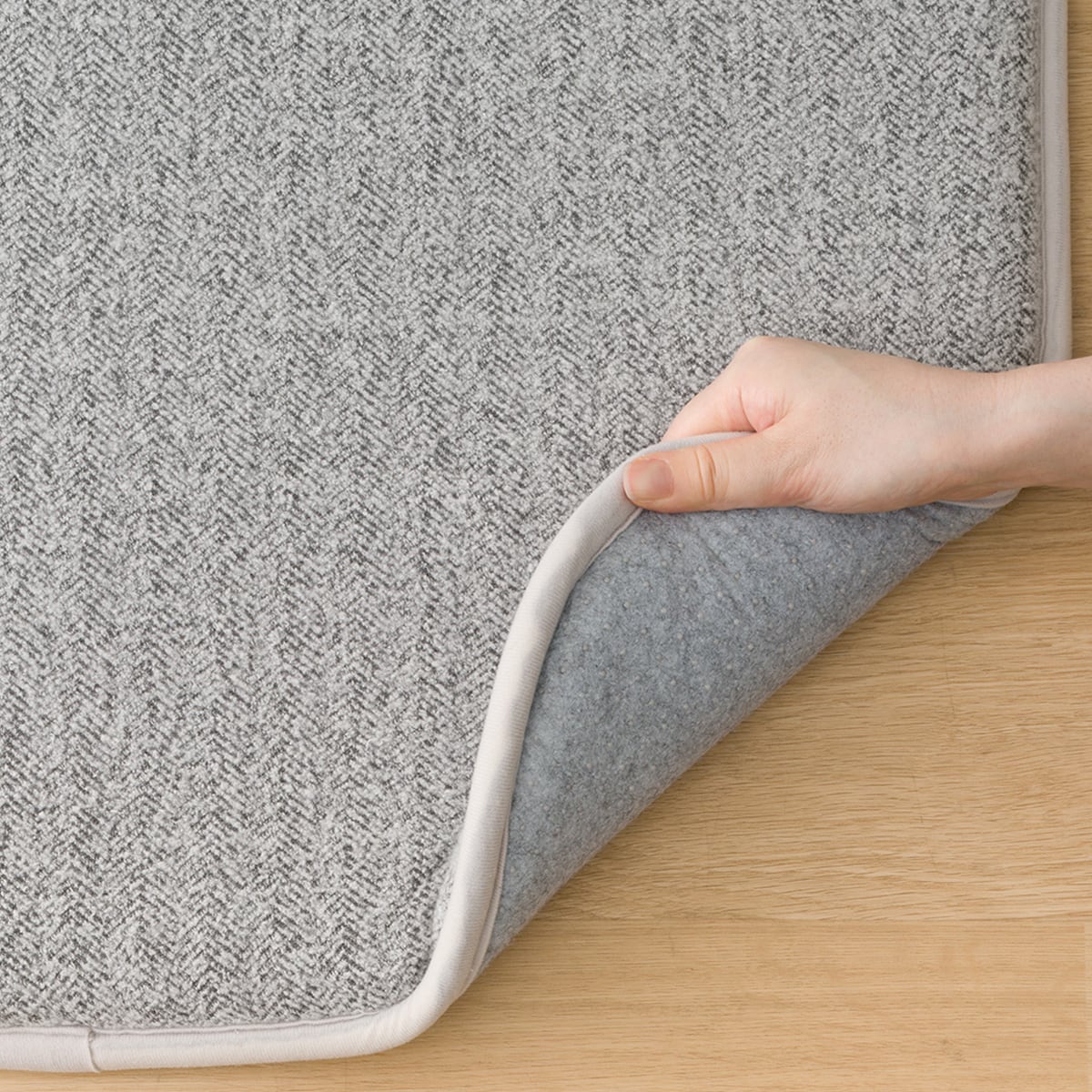 極厚30mmウレタン入り防汚＋防音ラグ(185X185 GY PL04) | ニトリネット