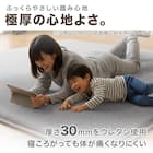 極厚30mmウレタン入り 防汚加工+防ダニ加工+防音ラグ(200X240 GY PL04) 3枚目画像