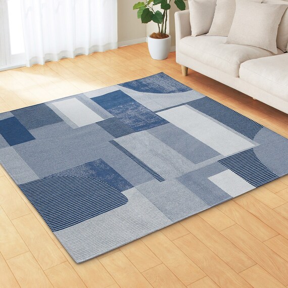 ジャカード織りラグ(185X185 JA01) 2枚目画像