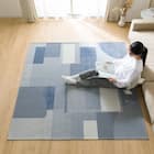 ジャカード織りラグ(185X185 JA01) 5枚目画像