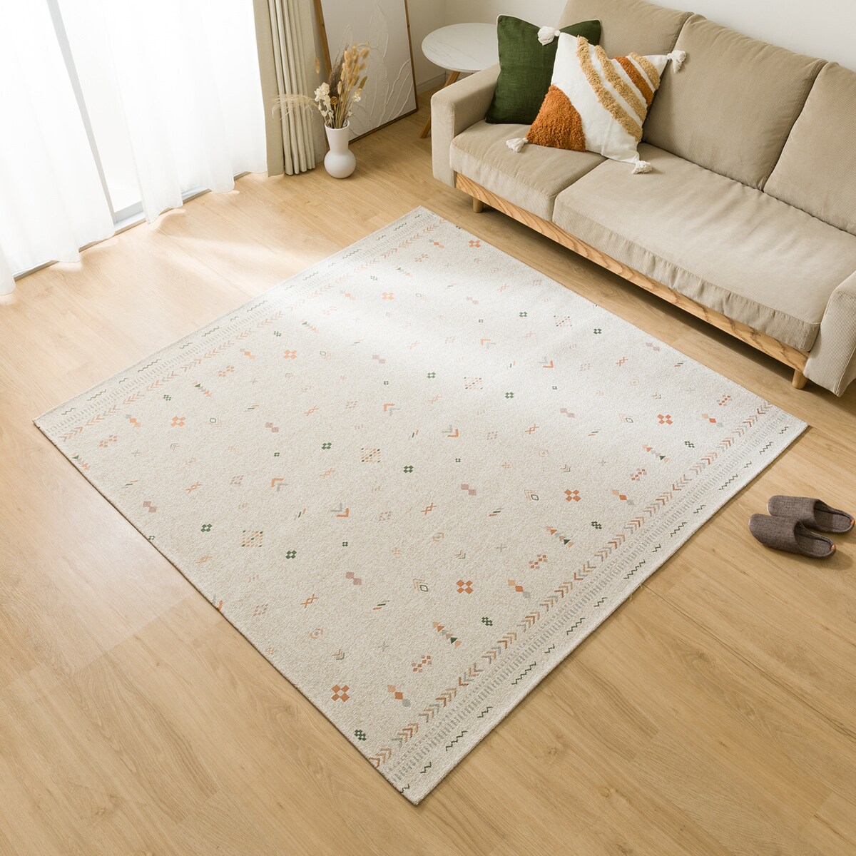 ジャカード織りラグ(185X185 JA03) | ニトリネット【公式】 家具