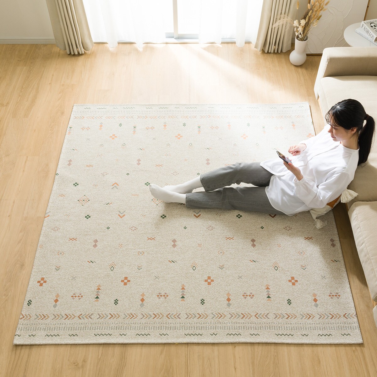 i'm not entirely here ジャガード ラグ ブランケット i'm not entirely here ジャガード ラグ ブランケット ベスト