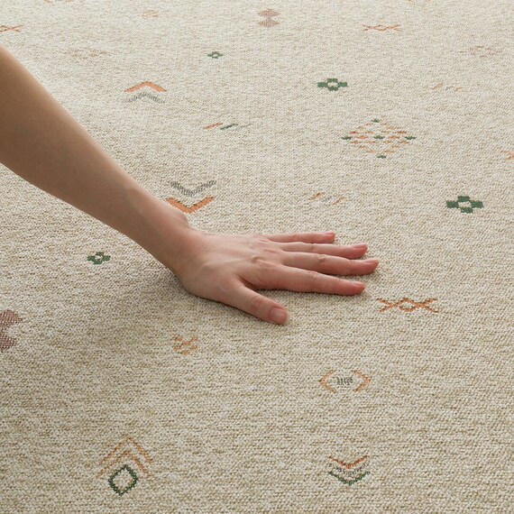 ジャカード織りラグ(185X185 JA03) 11枚目画像