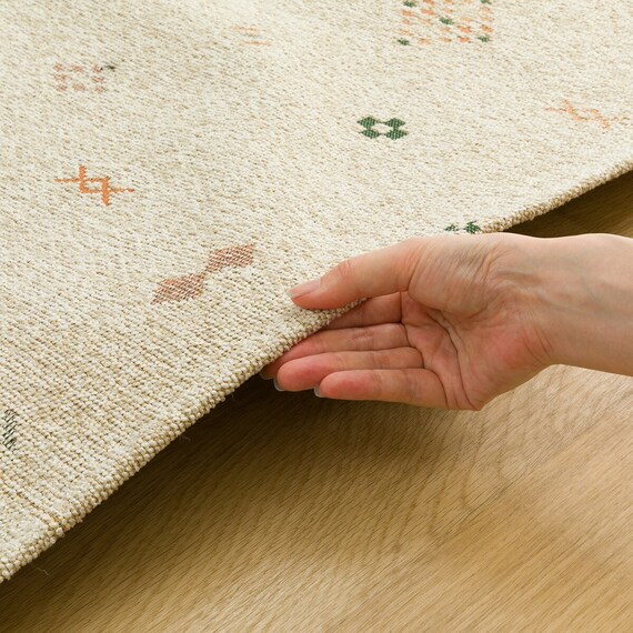 ジャカード織りラグ(185X185 JA03) 12枚目画像