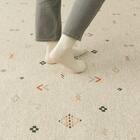 ジャカード織りラグ(185X185 JA03) 14枚目画像