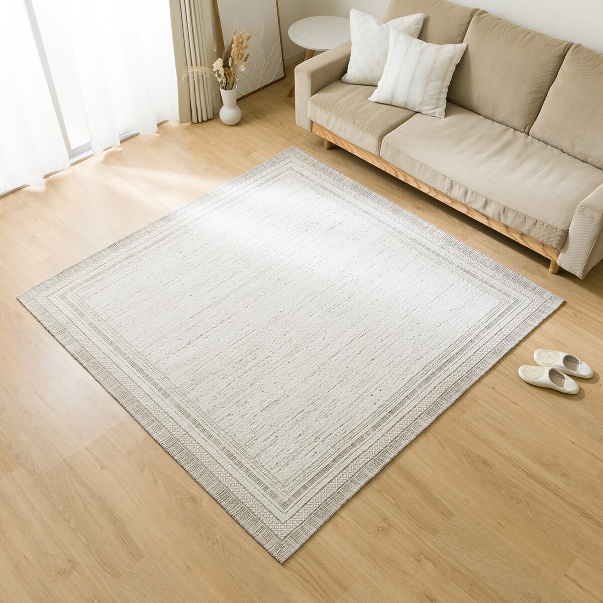 ジャカード織りラグ(185X185 JA06) | ニトリネット【公式】 家具