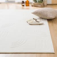 ふわふわで柔らかな肌ざわりのラグ(130X185 IV FR01)