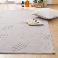 ふわふわで柔らかな肌ざわりのラグ(185X185 MO FR01)