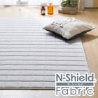 引っかき傷に強い洗えるラグ(185X185 GY NS01) 1枚目画像