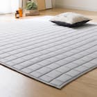 引っかき傷に強い洗えるラグ(185X185 GY NS01) 3枚目画像