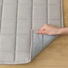 引っかき傷に強い洗えるラグ(185X185 GY NS01) 8枚目画像