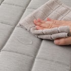 引っかき傷に強い洗えるラグ(185X185 GY NS01) 9枚目画像