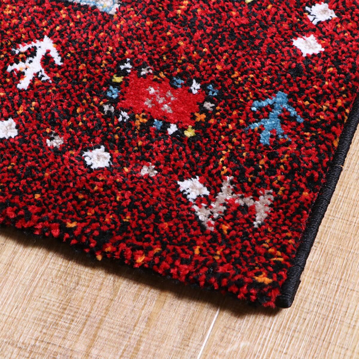 ウィルトンラグ イビサ (レッド) 80×140cm | ニトリネット【公式