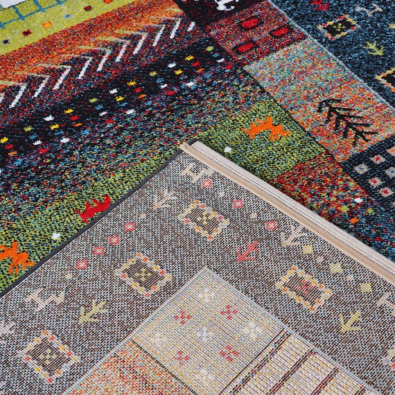 ウィルトンラグ イビサ (ネイビー) 160×230cm 5枚目画像