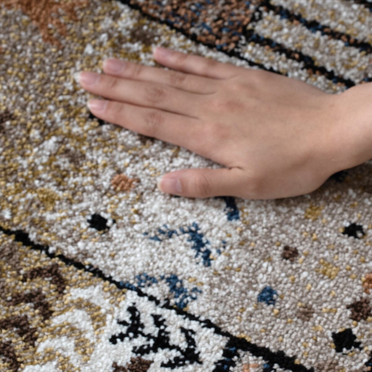 ウィルトンラグ イビサ (ブラウン) 133×190cm | ニトリネット【公式