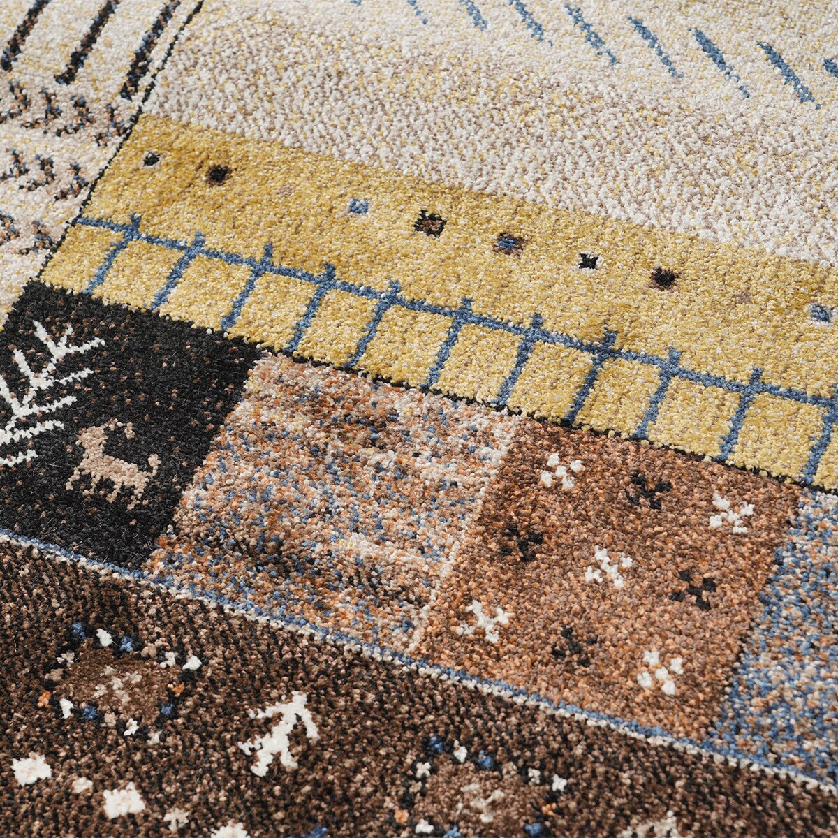 ウィルトンラグ イビサ (ブラウン) 133×190cm | ニトリネット【公式