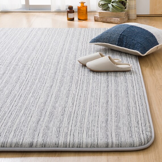 30mmウレタン入り 防汚加工+防音ラグ(200X240 GY PL06) 1枚目画像