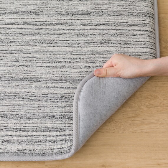 30mmウレタン入り 防汚加工+防音ラグ(200X240 GY PL06) 6枚目画像