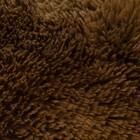 毛足が長く肌ざわりが良いラグ(185X185 BR SH01) 8枚目画像