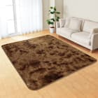 毛足が長く肌ざわりが良いラグ(200X240 BR SH01) 2枚目画像