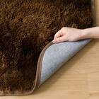 毛足が長く肌ざわりが良いラグ(200X240 BR SH01) 6枚目画像