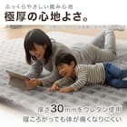 極厚30mmウレタン入り防汚 + 防音ラグ(130X185 LMO PL07) 3枚目画像