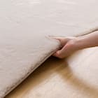 ふんわり、なめらか上質な肌ざわりのラグ(ウサギラグ5 200X240 LMO NU01) 6枚目画像