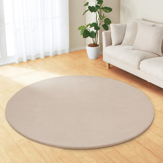 ふんわり、なめらか上質な肌ざわりのラグ(ウサギラグ5 180R LMO NU01) 1枚目画像