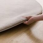 ふんわり、なめらか上質な肌ざわりのラグ(ウサギラグ5 180R LMO NU01) 5枚目画像