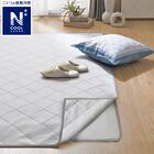 接触冷感極厚30mmラグ 洗えるカバータイプ(NクールSP g PLCB 185X185 GY) 1枚目画像